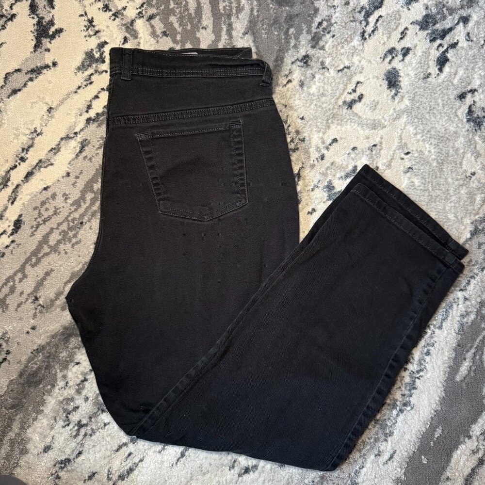 Gloria Vanderbilt Amanda Distressed Black Denim Jeans